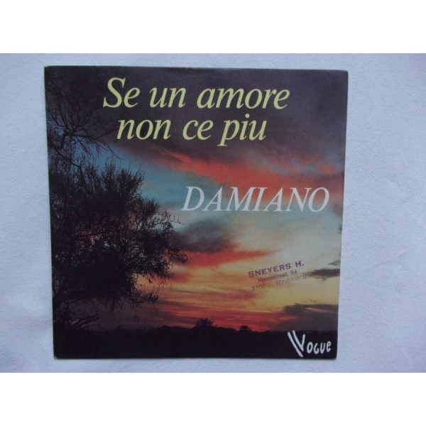 Damiano - Se un amore non ce piu