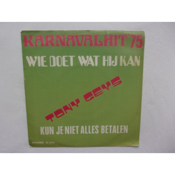 Tony Geys - Wie doet wat hij kan