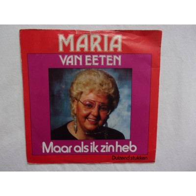 Maria van Eeten - Maar als ik zin heb