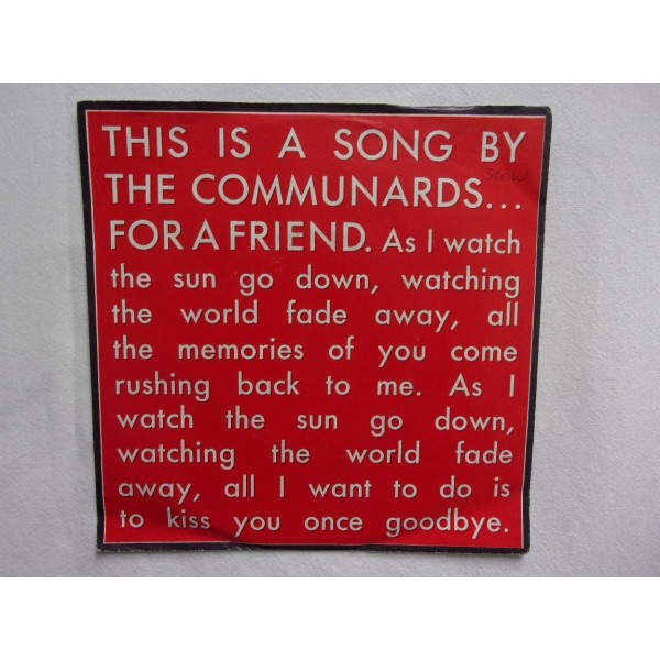 The Communards - For a friend